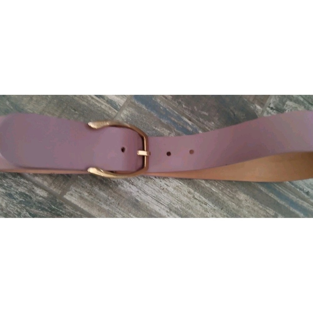 Furla Pink Leather Belt Wide Gold Hardware Italian Italy Size X-small